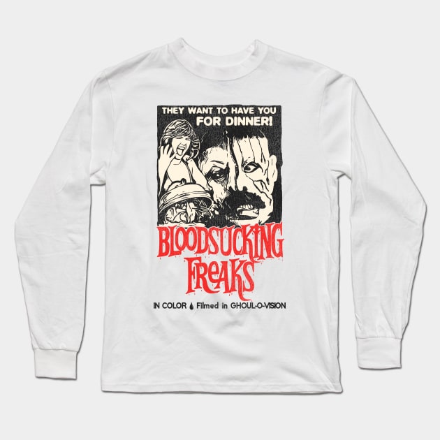 Bloodsucking Freaks // Cult Horror Movie Long Sleeve T-Shirt by darklordpug